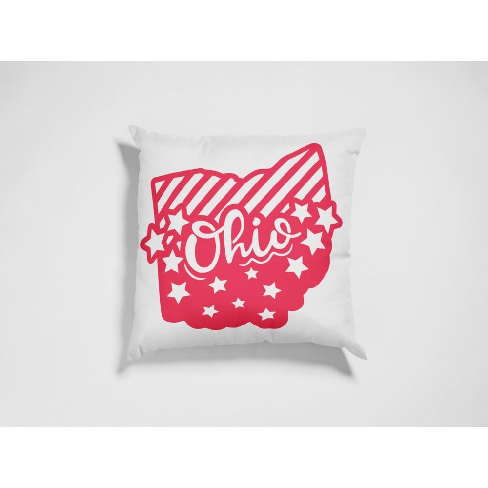 OHIO Pillow Case Cushion Cover 15.75x15.75"